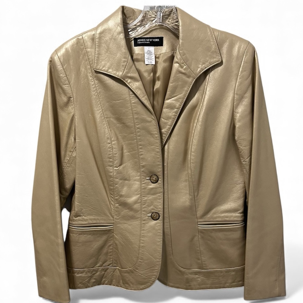 Vintage Leather Blazer from Jones New York